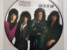 KISS LICK IT UP LP Picture Disc Numbered Edition, Original 1980s release, MINT