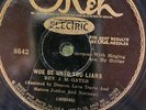 Okeh 8642 Rev. J.M. Gates & Sisters w GUITAR Woe Be U Liars  1928  Sanctified V+
