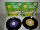 2 MEL BLANC 45 RECORDS & COVERS.  CAPITOL #6170  I TAUT I TAW A PUDDY TAT  1950