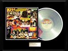 KISS UNMASKED ALBUM FRAMED LP WHITE GOLD SILVER METALIZED RECORD NON RIAA AWARD