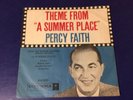 PERCY FAITH & HIS ORCHESTRA theme from a summer place COLUMBIA 1959 1AC/1BG  Ex+