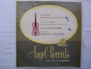 Bach / Johanna Martzy LP Vinyl Angel Records #ACA 53 Unaccompanied Violin Sonata