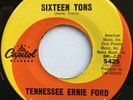 TENNESSEE ERNIE FORD Sixteen Tons MOD R&B POPCORN 45 EX hear