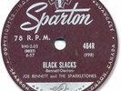 1957 JOE BENNETT & the Sparkletones Rock’n Roll 78 RPM Record. Black Slacks
