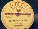SUN RECORDS  PRISONAIRES, just walking in the rain 78rpm