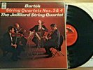 Rare Columbia SAX 5261 - Bartok - The Juilliard String Quartet - No’s. 3 & 4