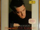 BEETHOVEN 9 SYMPHONIES; KARAJAN, BERLINER; DGG STEREO; LARGE TULIPS;  8 LPS; NM
