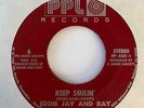 Modern Soul Boogie 45 EDDIE JAY & RAY Keep Smilin' PPL HEAR Nice  w/ Flyer