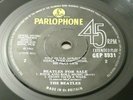 THE BEATLES Incredibly Rare SOLID CENTRE BEATLES FOR SALE EP with Sold In UK