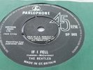 THE BEATLES If I Fell/ Tell Me Why 2nd EXPORT  Domestic SIUK DP562