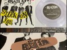 THE BRIEFS Stuck On You 7” Clear Vinyl w/ Band Aid-punk epoxies exploding hearts