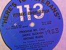 RADIO SHOW HERE'S TO VETERANS #1466/1467 JACKIE GLEASON VINTAGE RADIO; SETH