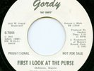 CONTOURS on Gordy —FIRST I LOOK AT THE PURSE— northern soul 45 | PROMO