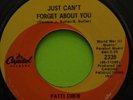 Patti Drew : Hard To Handle / Just Can't Forget About You 7
