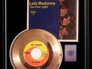 BEATLES LADY MADONNA GOLD METALIZED RECORD RARE 45 PM SLEEVE NON RIAA