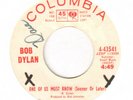 Folk BOB DYLAN Queen Jane Approximately / One Of Us COLUMBIA Rare Promo 45 VG+