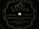 HILLBILLY-ECK ROBERTSON & FAMILY (VICTOR V-40334) BROWN KELLY WALTZ PARTS 1 & 2