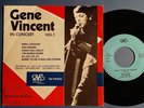 GENE VINCENT IN CONCERT 6 OCTOBER 1967 GENEVE SUISSE EP+PS FRANCE SAVAS EX+