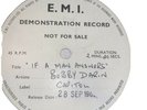 Bobby Darin  Emidisc Acetate Single -  If A Man Answers 1960s