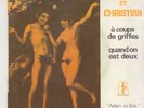MICHELE ET CHRISTIAN french pop protest 45 A COUPS DE GRIFFES nude JC PELLETIER
