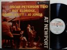 OSCAR PETERSON TRIO At Newport LP COLUMBIA MONO DG GT BRITAIN 1957 Jazz ELDRIDGE