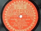 78rpm  Jazz - LOU GOLD Orch: You're the Cream in My Coffee & When Polly Walks...