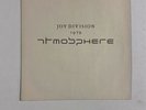 Joy Division 7” Atmosphere/The Only Mistake 1988 Factory