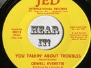 Primitive Rockabilly Stroller 45 DEWELL EVERETTE You Talkin’ About JED EX hear