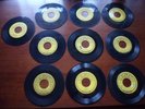 Sun 45 RPM Records Lot,10 Different, Johnny Cash/ Jerry Lee Lewis, Great Balls
