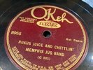 MEMPHIS JUG BAND rukus juice and chittlin' jazzbo stomp OKEH 8955 78 blues RARE