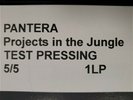 PANTERA Projects in the Jungle TEST PRESSING LP NEAR MINT Matrix #726339