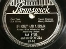 IF I ONLY HAD A BRAIN / THE MERRY OLD LAND OF OZ THE WIZARD OF OZ 1939 KAY KYSER