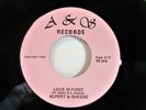 ALPERT & SHEENE  LOVE IS FIRST on A&S 319  VERY RARE SOUL/FUNK/BOOGIE in MINT