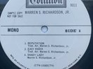Warren S. Richardson, Jr - Self-Titled, 1969 Blues Rock LP PROMO Orig Press