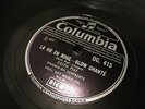 EDITH PIAF : LA VIE EN ROSE  /  UN REFRAIN COURAIT DANS LA RUE.  UK. 78.rpm 1947