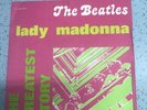the Beatles the Greatest Story Lady Madonna Italian 45 Rpm  EX+++