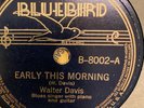 Bluebird 8002 Walter Davis w HENRY TOWNSEND guitar 78rpm Blues 1938 E- to V-