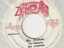 Reggae BIM SHERMAN My woman / Version Zion Jamaican press
