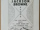 Jackson Browne – Rated X, You Just Want Meat LP HAR – 166 VG