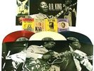 B.B. King  King's Blues Box  RED WHITE & BLUE COLOR VINYL LPs 4 POSTCARDS