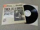JETHRO TULL WHITE PROMO THICK AS A BRICK NEWSPAPER FOLDOUT ORIGINAL LP ( MINT )