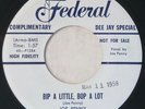 FEDERAL 12322 Joe Penny Orig RARE PROMO Rockabilly 45 Mint Minus Bip A Little