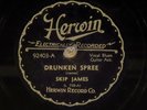 78 RPM -- Skip James, Herwin 92403 Drunken Spree/Illinois Blues, E Delta Blues