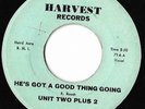 Unit Two Plus 2 on Harvest 714-Garage Rock-He's Got a Good Thing Going/Wh-LISTEN