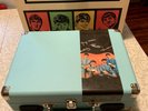 Cool Retro Style Custom Beatles Record Player w/ Colorful Box & 7