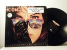 ICON LP Right between the eyes 1989 Megaforce    vinyl