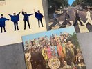 Beatles Vynil LP's x 3 - Help, Sergeant Pepper, Abbey Road