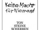 TON STEINE SCHERBEN Keine Macht Für Niemand 2LP Vinyl Rio Reiser FOC * NEU