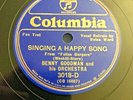 BENNY GOODMAN HELEN WARD Singing a Happy Song 1935 COLUMBIA BLUE LABEL 78 E+ con