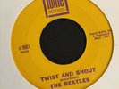 The Beatles TWIST AND SHOUT 45 RPM Vinyl Record Yellow Label Purple Print Scarce